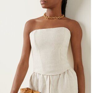 ALBUS LUMEN Linen Corset Top